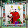 Snoopy Christmas Snow 3D Quilt  Quilt